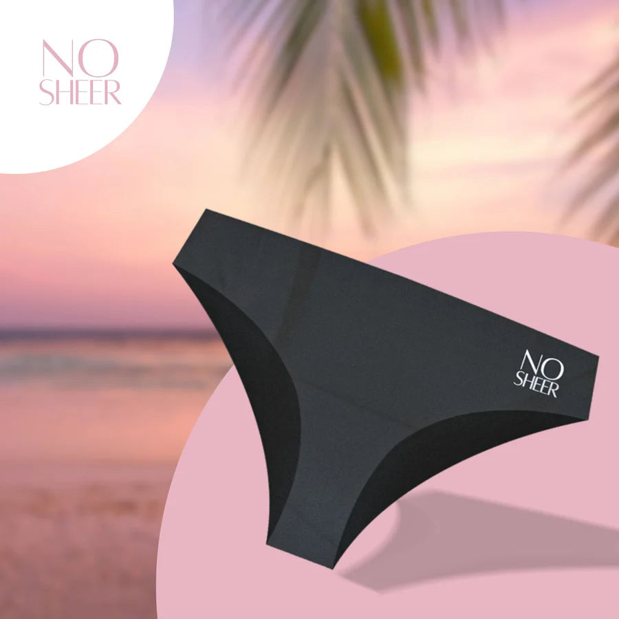 NOSHEER® Anti-Camel-Toe Tanga Schwarz