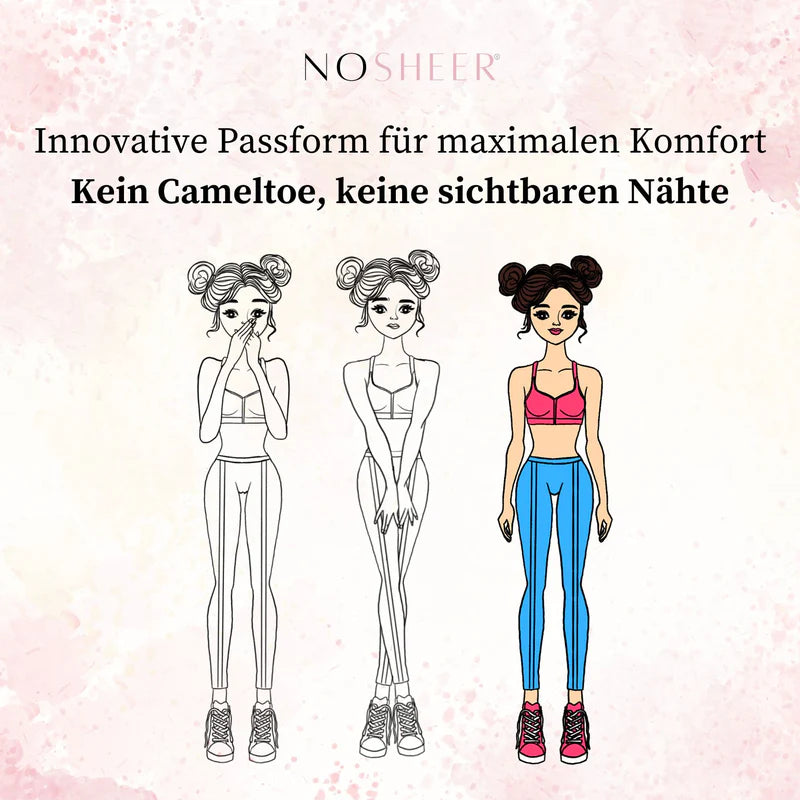 NOSHEER® Anti-Camel-Toe Tanga Schwarz